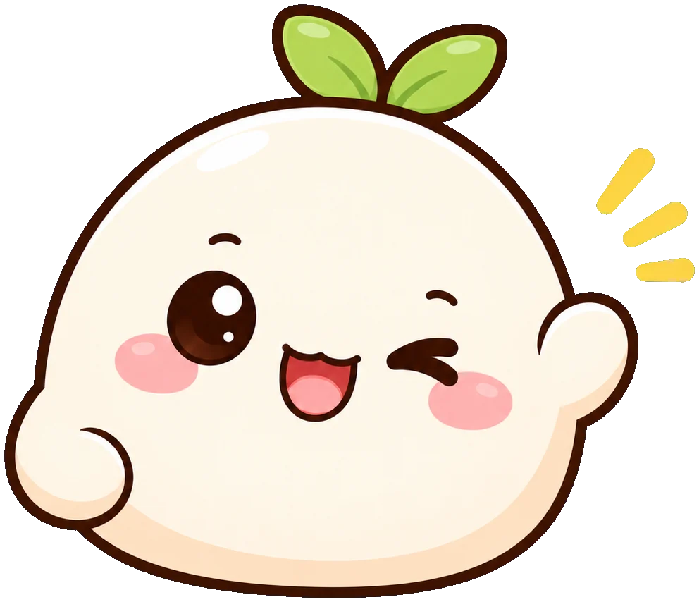 Mochi zwinkert